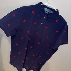 Vintage Polo Ralph Lauren Lobster all over polo